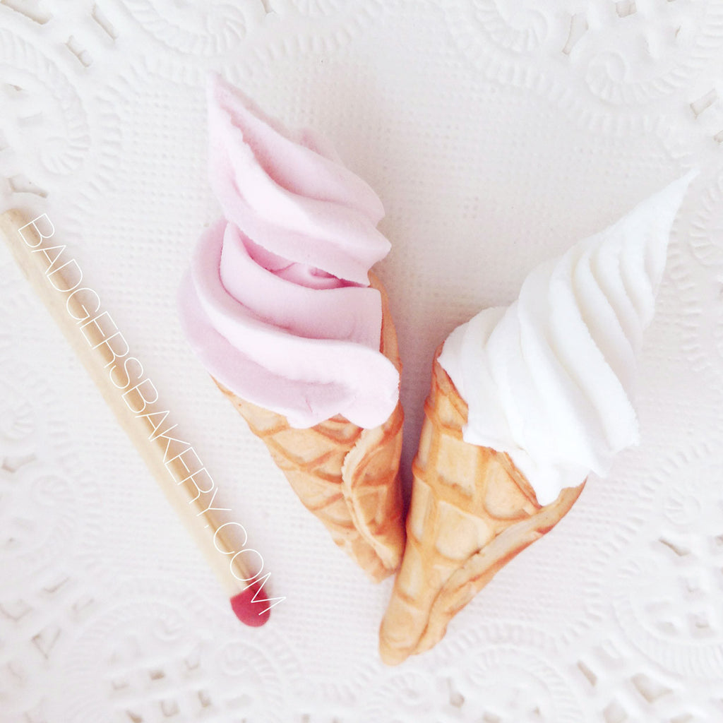 6Pcs Decorative Miniature Ice Creams Wear-resistant Tiny Ice