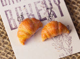 Miniature CROISSANT Earrings, Cute Mini Food Jewelry, Sweet French Pastries