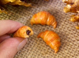 Miniature CROISSANT Earrings, Cute Mini Food Jewelry, Sweet French Pastries