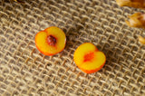 Miniature PEACH, Fruit Prop, Fake Food for Dolls, Dollhouse Miniature