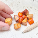 Miniature Roasted POTATOES and CARROTS, 12 pcs in 1/4, 1/3, 1/6 or 1/12 scale, Dollhouse Food, Doll Props